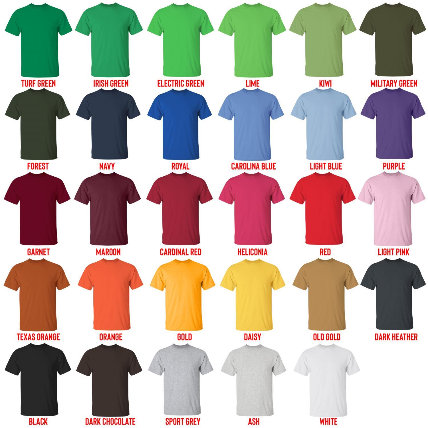 t shirt color chart - Hajime No Ippo UK Shop