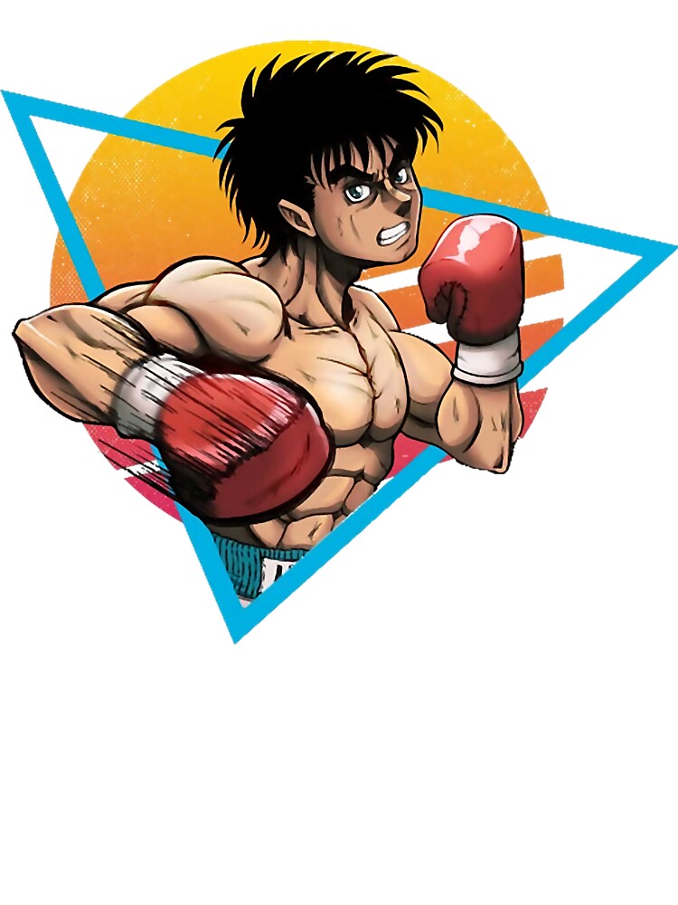 Retro Kamogawa Boxing Gym Art Character Throw Pillow - Image 2