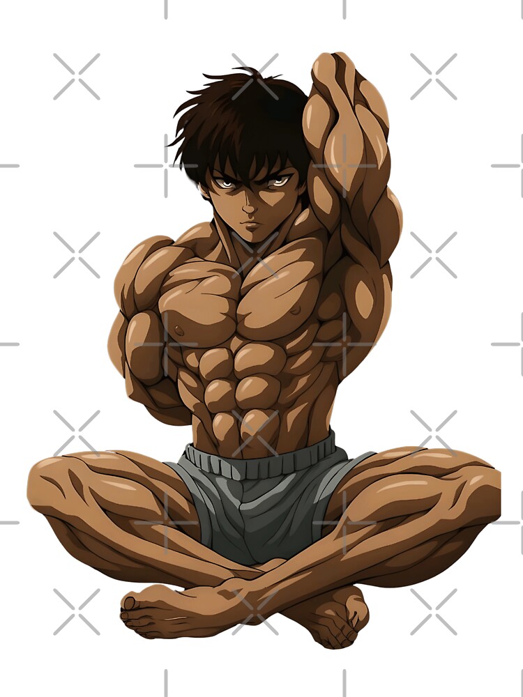 Baki Hanma Aesthetic Physique Shower Curtain - Image 2