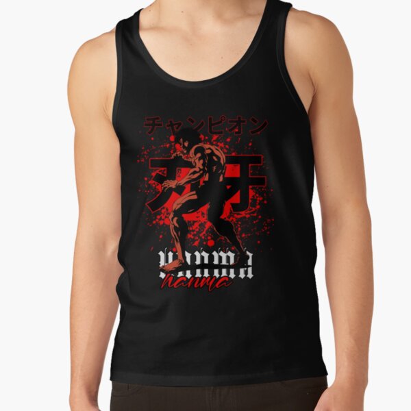 Baki Hanma Anime Art Fighting Spirit Design Martial Arts Manga Fanart Tank Top