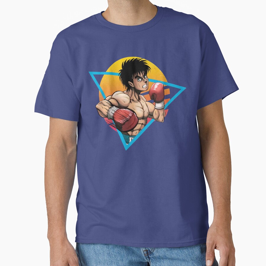Retro Kamogawa Boxing Gym Art Character T-shirt - Image 4