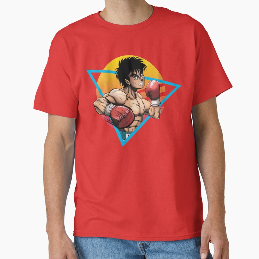 Retro Kamogawa Boxing Gym Art Character T-shirt - Image 5