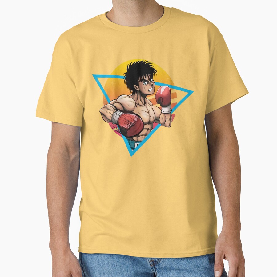Retro Kamogawa Boxing Gym Art Character T-shirt - Image 6