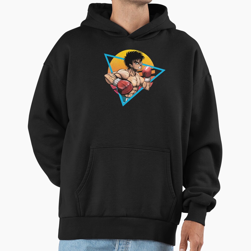 Retro Kamogawa Boxing Gym Art Character Hoodie