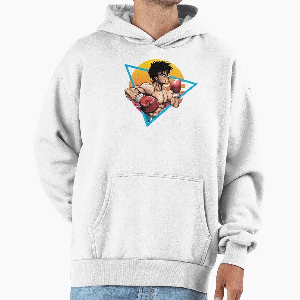 Retro Kamogawa Boxing Gym Art Character Hoodie - Image 2