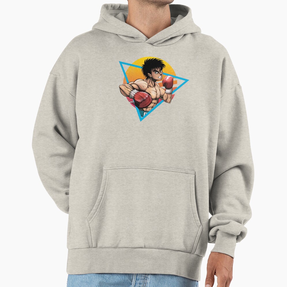 Retro Kamogawa Boxing Gym Art Character Hoodie - Image 3