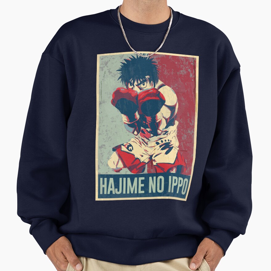 Hajime No Ippo In Hope Distressed Style Sweatshirt - Image 5