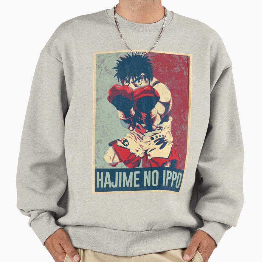 Hajime No Ippo In Hope Distressed Style Sweatshirt - Image 3