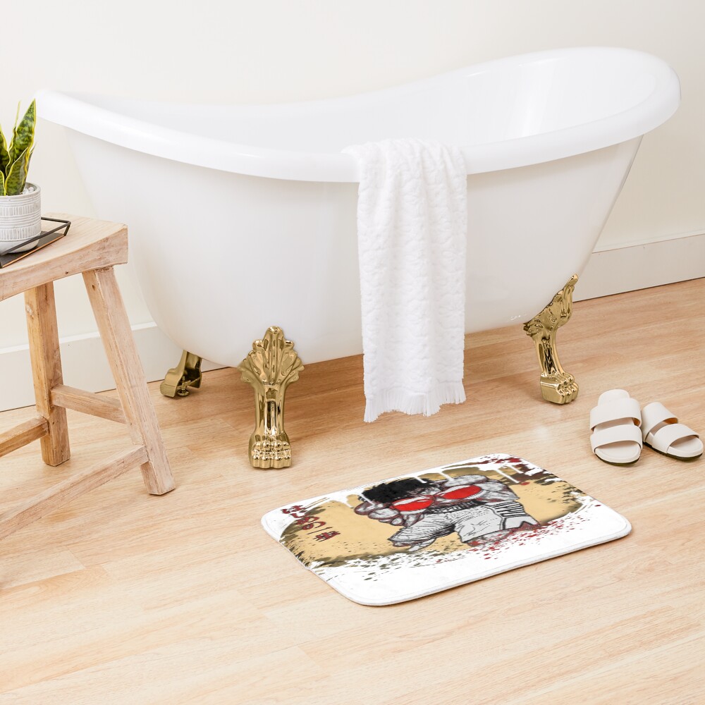 Graphic Vintage Ippo Graphic Picture Bath Mat - Image 2