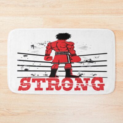 Hajime No Ippo Boxing Art Makunouchi And Kamogawa Japanese Anime Design Bath Mat
