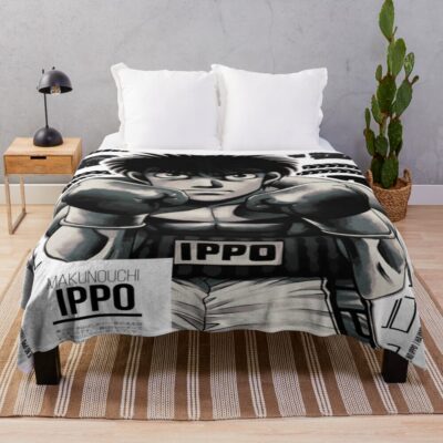 Ippo Makunouchi Hajime No Ippo Cover Series V2 Throw Blanket