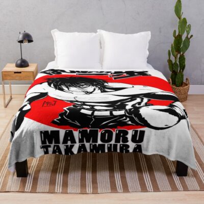 Mamoru Takamura Hajime No Ippo Throw Blanket