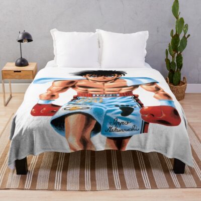 Hajime No Ippo Ready For Fight Throw Blanket