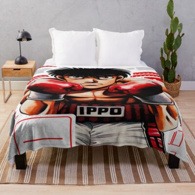 Ippo Makunouchi Hajime No Ippo Cover Series V1 Color Version Throw Blanket