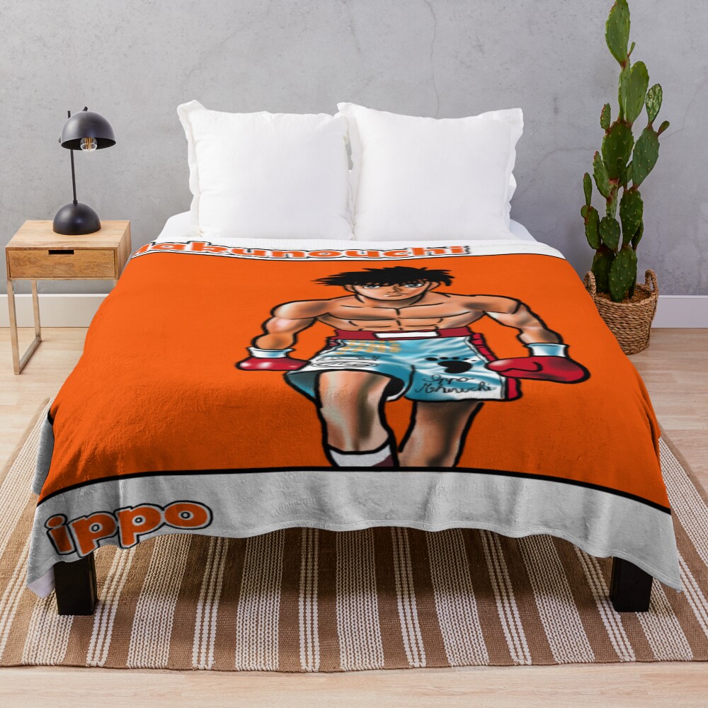 Classic Art Ippo Makunouchi Gifts For Fans Throw Blanket