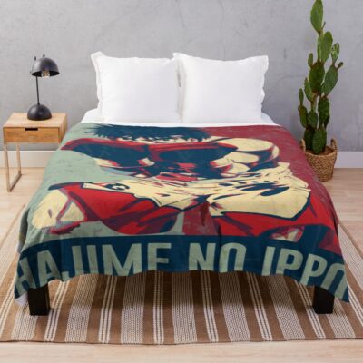 Hajime No Ippo In Hope Distressed Style Throw Blanket