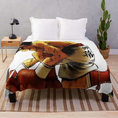 Hajime No Ippo Never Give Up Throw Blanket