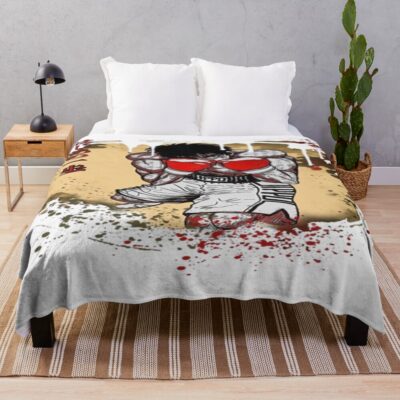 Graphic Vintage Ippo Graphic Picture Throw Blanket