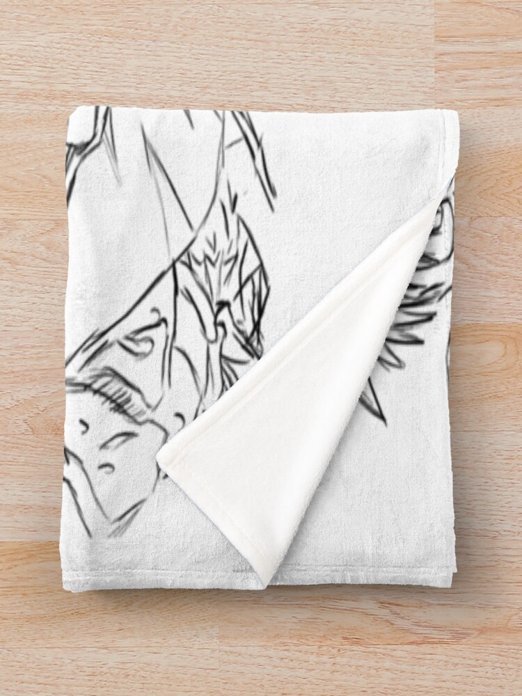 Ippo Hajime No Ippo Bandw Throw Blanket - Image 2