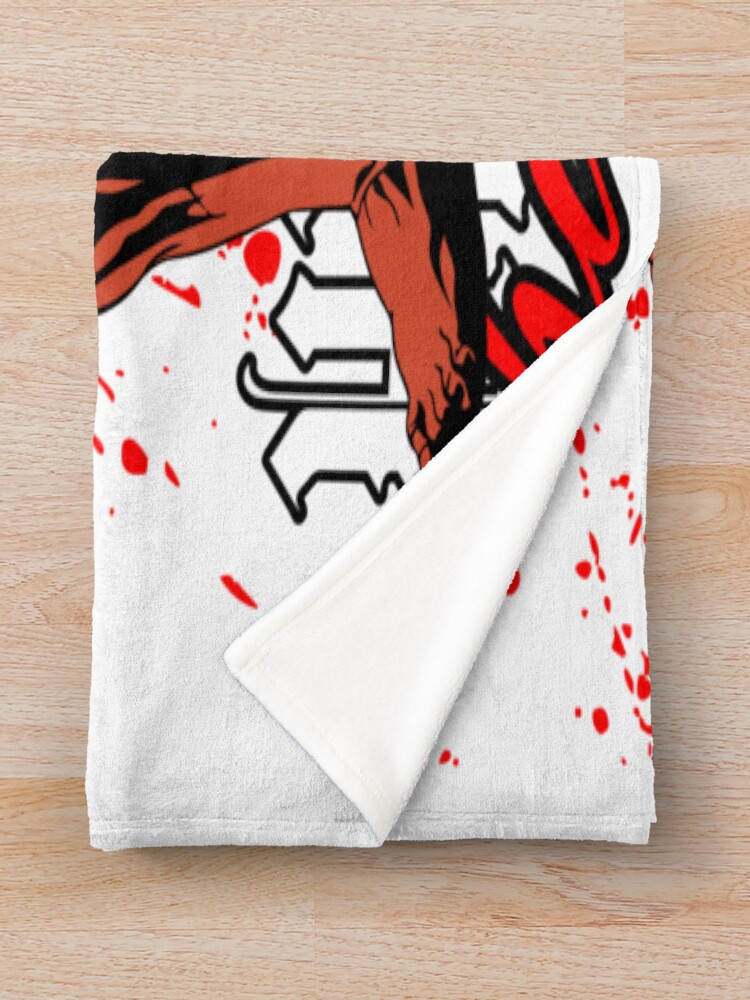 Baki Hanma Anime Art Fighting Spirit Design Martial Arts Manga Fanart Throw Blanket - Image 2