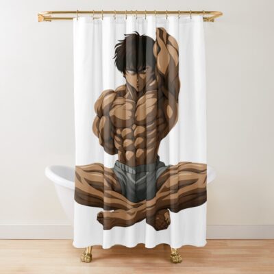 Baki Hanma Aesthetic Physique Shower Curtain
