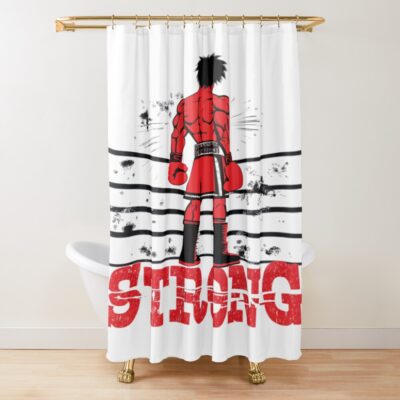 Hajime No Ippo Boxing Art Makunouchi And Kamogawa Japanese Anime Design Shower Curtain