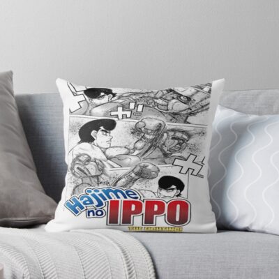 Hajime No Fanfic Ippo 5 Throw Pillow