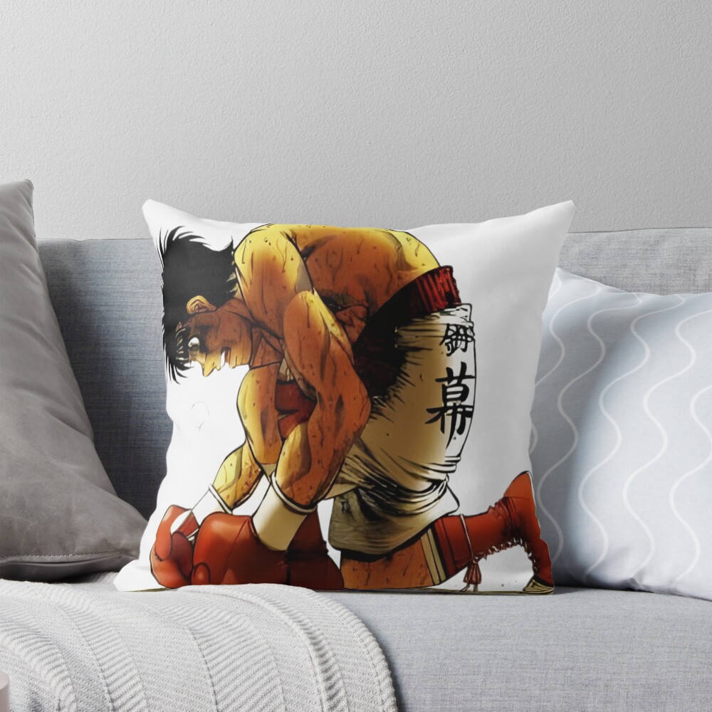 Hajime No Ippo Never Give Up Throw Pillow
