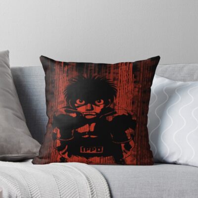 Hajime No Ippo T Shirtboxer Dark Side Throw Pillow