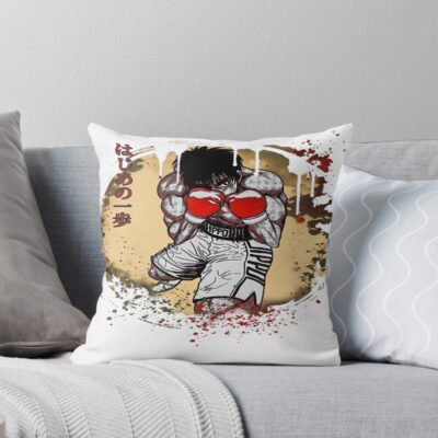 Graphic Vintage Ippo Graphic Picture Throw Pillow