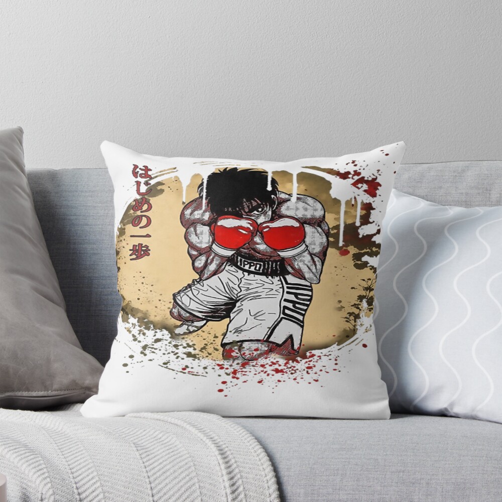 Graphic Vintage Ippo Graphic Picture Throw Pillow